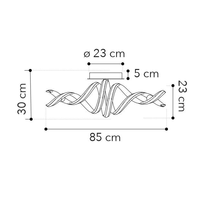 Plafoniera LED Mistral - LED-MYSTRAL-S-PL (LAD) [2]