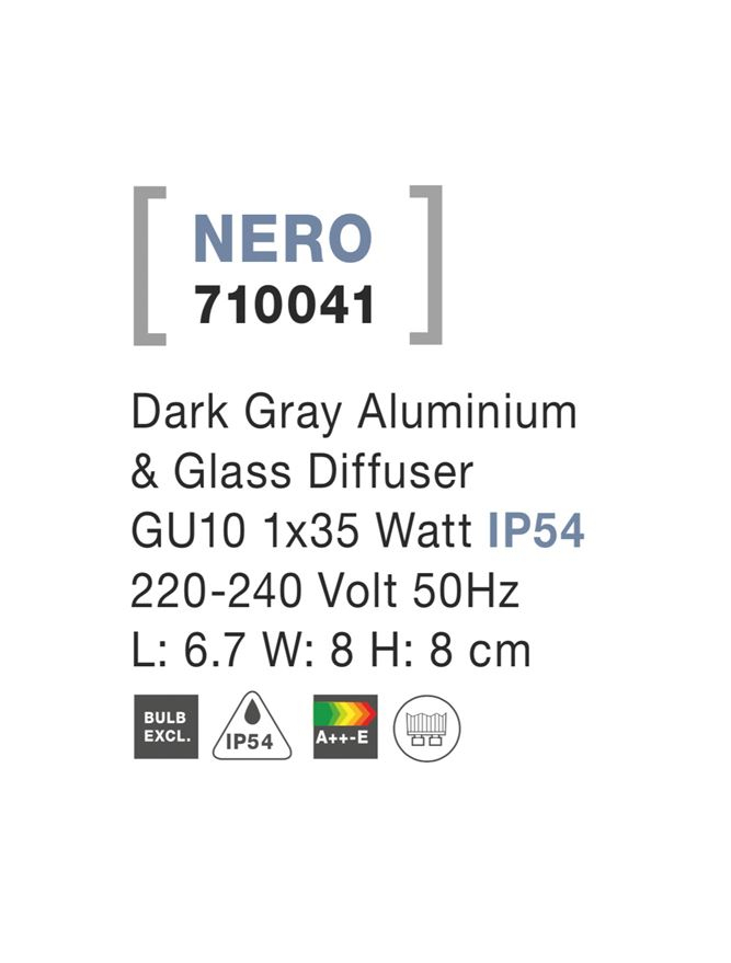 NERO aplica exterioara LED 710041 [4]