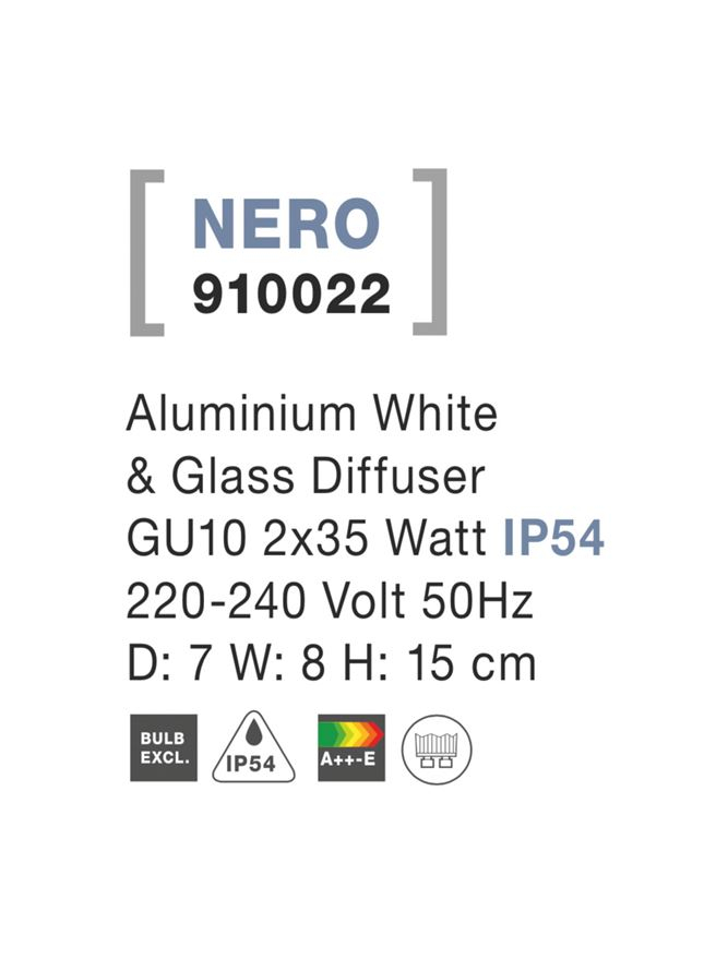 NERO aplica exterioara LED 910022 [4]