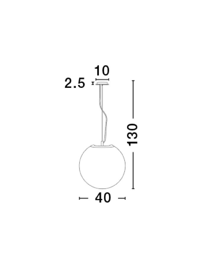 NEVOSO suspensie SP1 - 920422 - Opal Glass & White Metal [2]