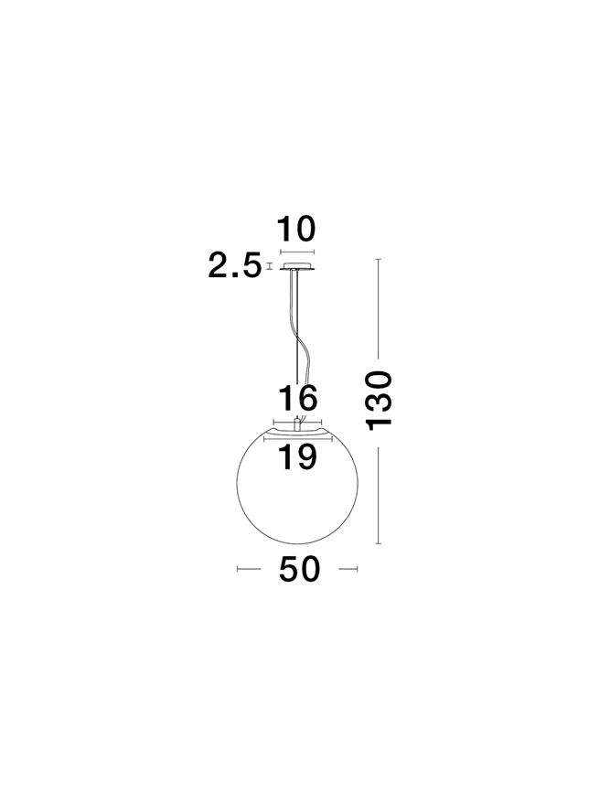 NEVOSO suspensie SP1 - 920423 - Opal Glass & White Metal [7]