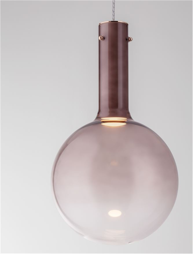 Nostos SP1 d25 - suspensie moderna - brown - Nova Luce 9030543 [3]