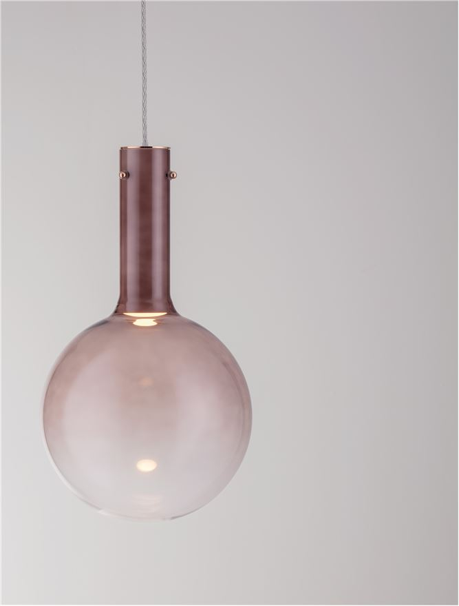 Nostos SP1 d25 - suspensie moderna - brown - Nova Luce 9030543 [5]