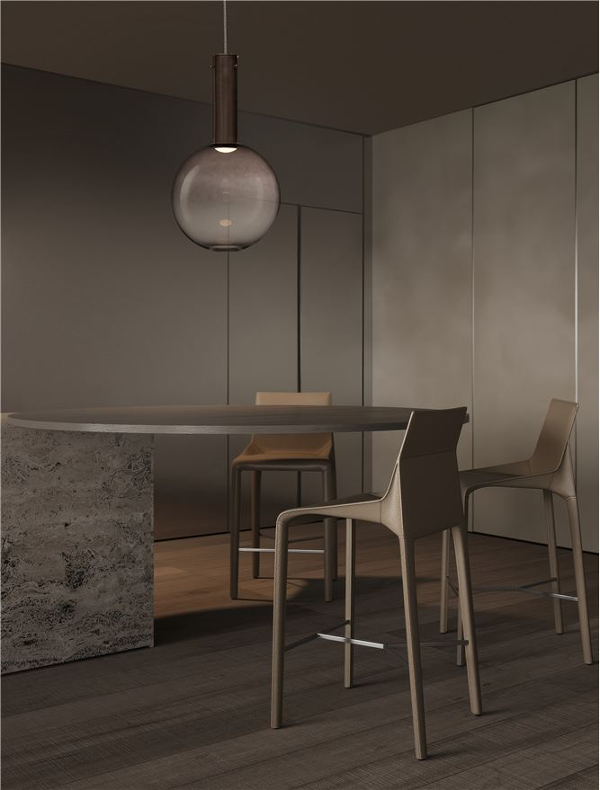 Nostos SP1 d30 - suspensie moderna - brown - Nova Luce 9009223 [3]