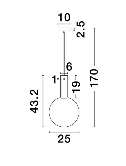 Nostos SP1 - suspensie moderna - CHAMPAIGN - Nova Luce [6]