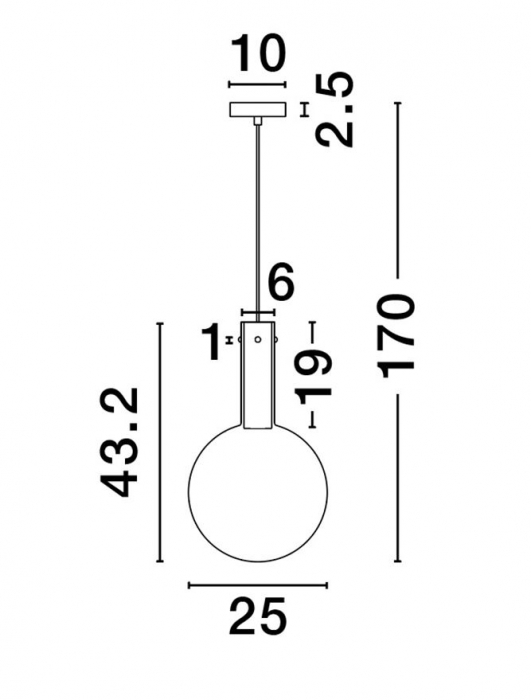Nostos SP1 - suspensie moderna - BLUE - Nova Luce [5]
