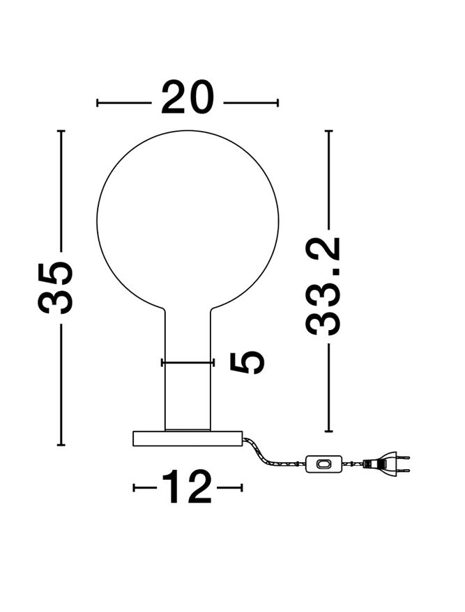 Nostos TL1 Smoke Glass - veioza moderna [4]