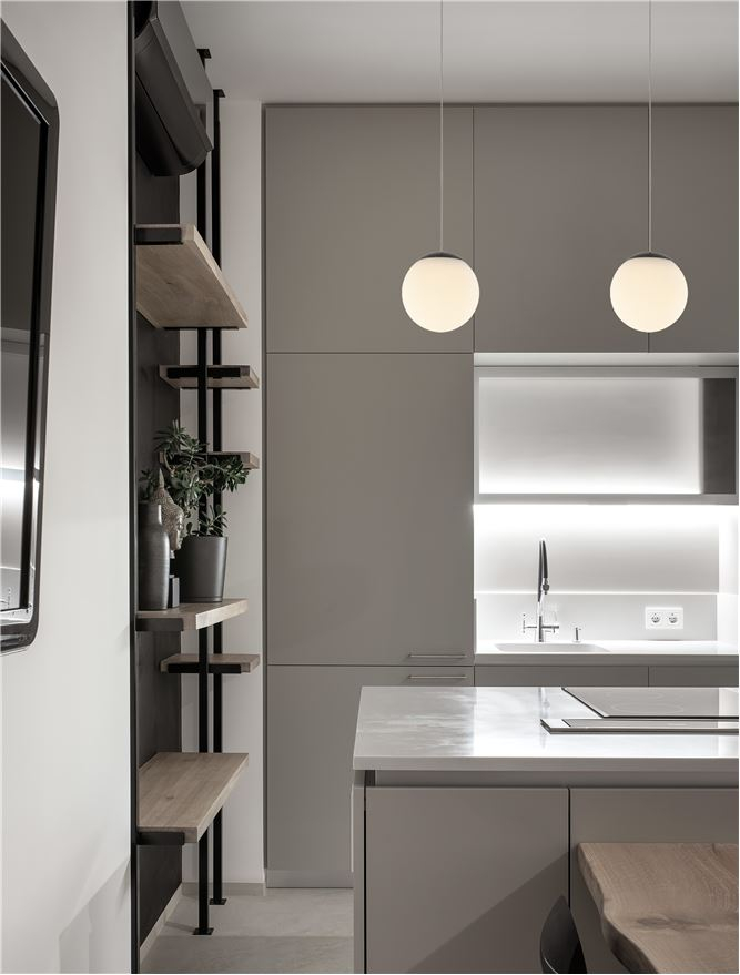 NUVOLE suspensie SP1 - 9061435 - Sandy Black Aluminium & Opal Glass [1]