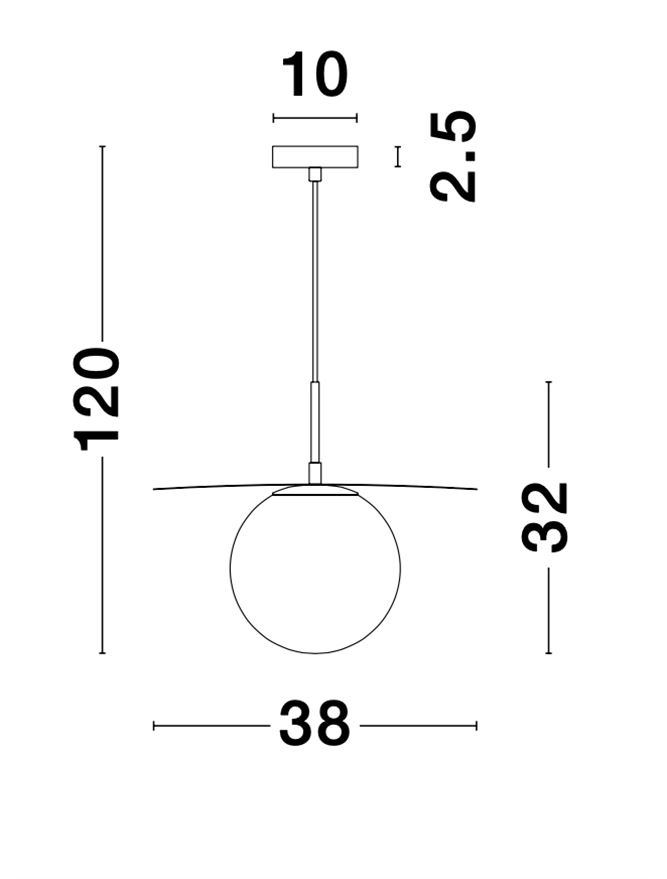 OBBIT suspensie SP1 - 9988381 - Opal Glass Gold Metal [4]