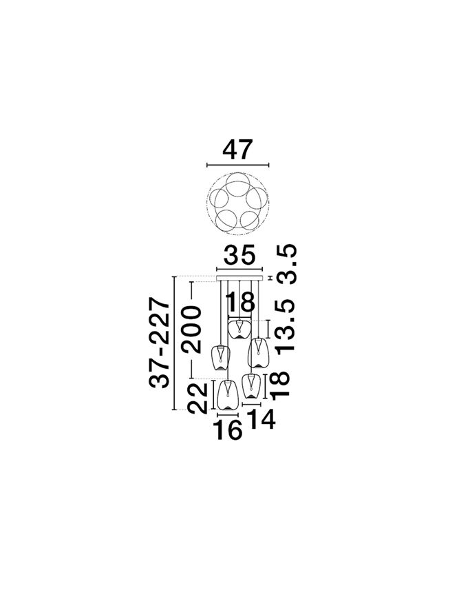 OBLO suspensie LED 9009179 [4]
