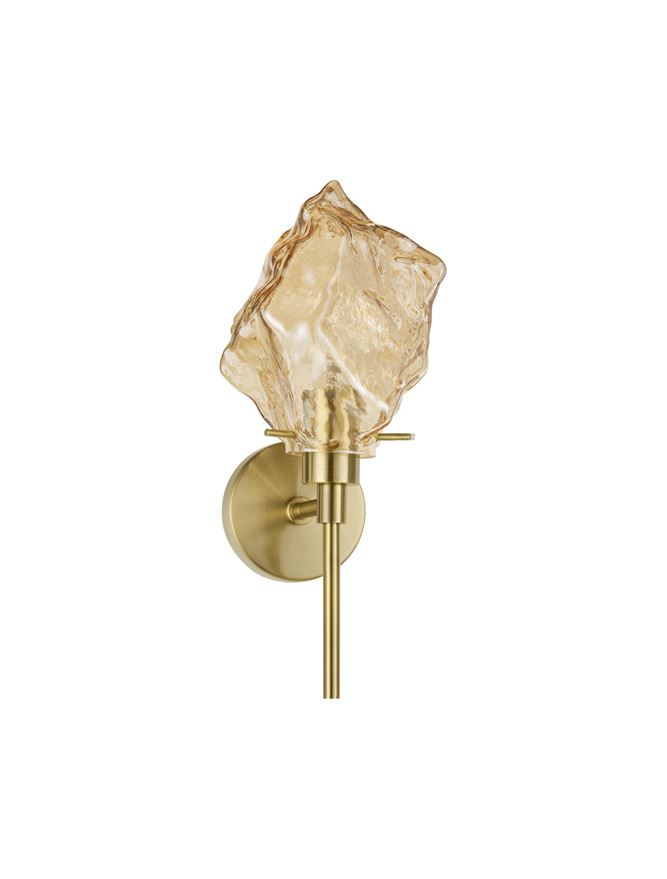 ODELLE aplica AP1 - 9009256 - Brass Gold Metal & Amber Glass [3]