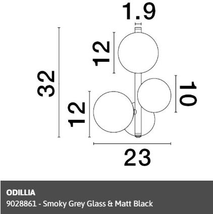 Aplica moderna ODILLIA 9028861 - Nova Luce [3]