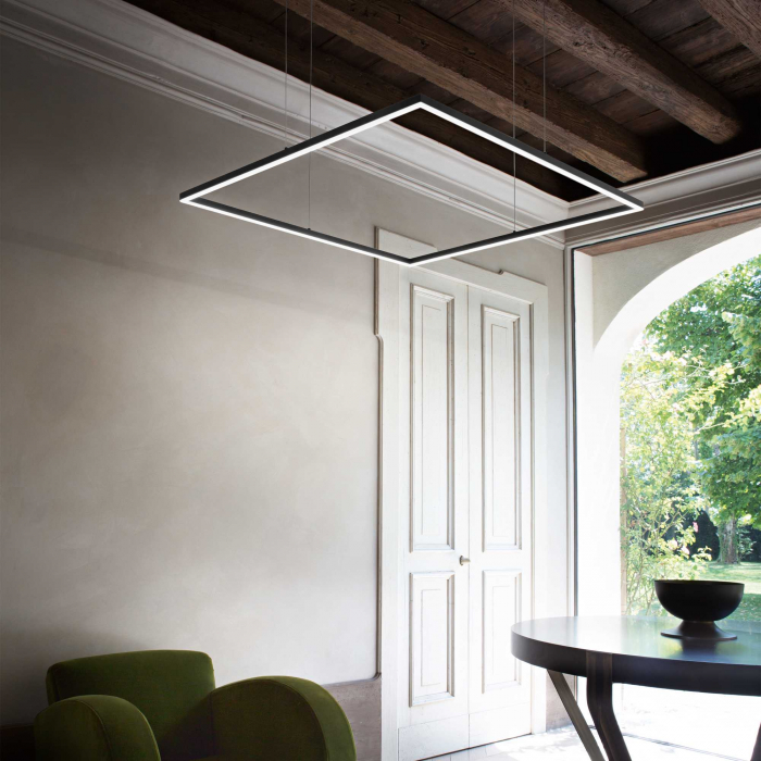 SUSPENSIE MODERNA/TEHNICA ORACLE SLIM D90 square 3000K - IDEAL-LUX [4]