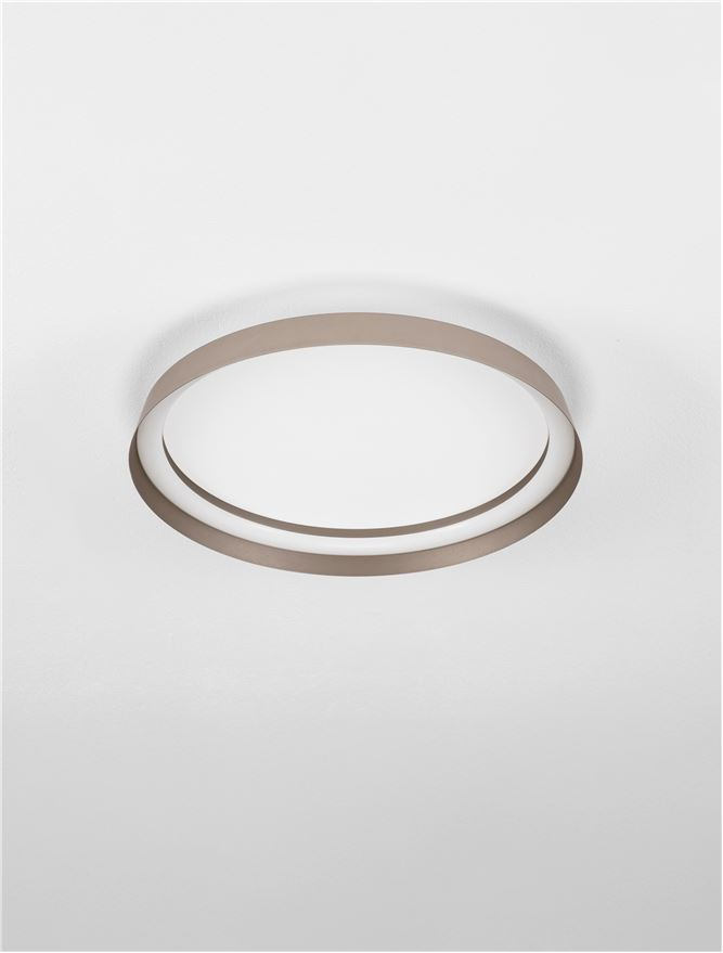 ORMI PL45 - Triac Dimmable Champaign Brown Aluminium & Acrylic - PLAFONIERA [3]