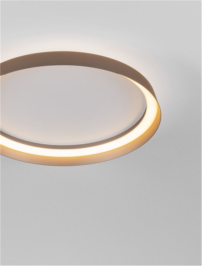 ORMI PL45 - Triac Dimmable Champaign Brown Aluminium & Acrylic - PLAFONIERA [5]