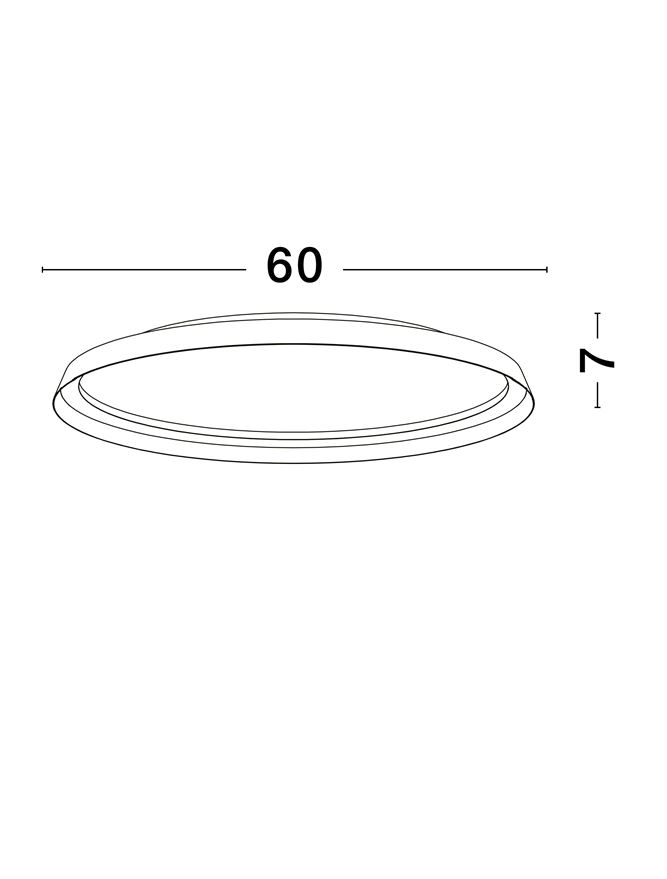 ORMI PL60 - Triac Dimmable Sandy White Aluminium & Acrylic - PLAFONIERA [7]