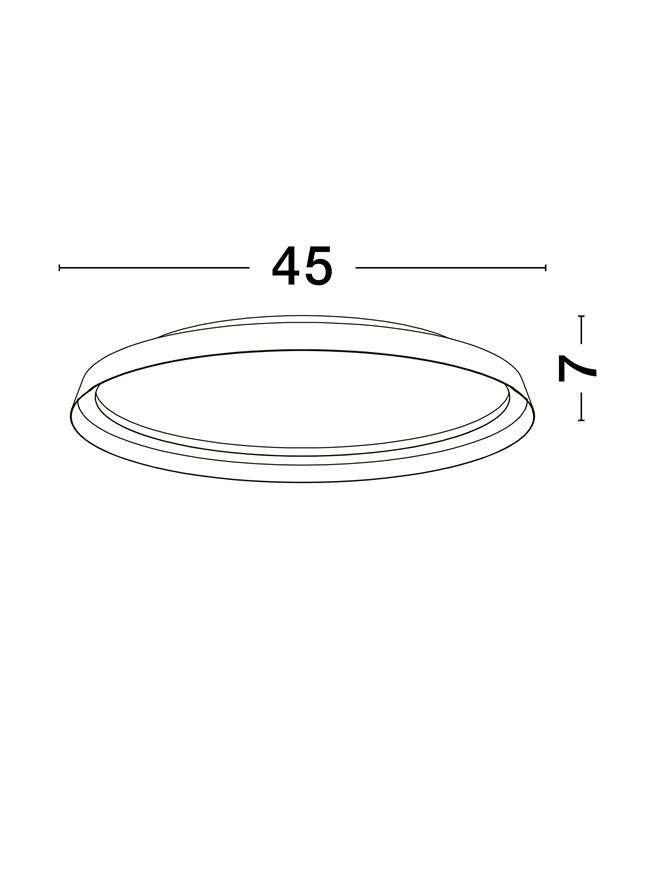 ORMI PL45 - Triac Dimmable Brushed Coffee Aluminium & Silicone - PLAFONIERA [6]