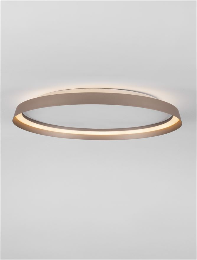 ORMI PL60 - Triac Dimmable Champaign Brown Aluminium & Acrylic PLAFONIERA [5]
