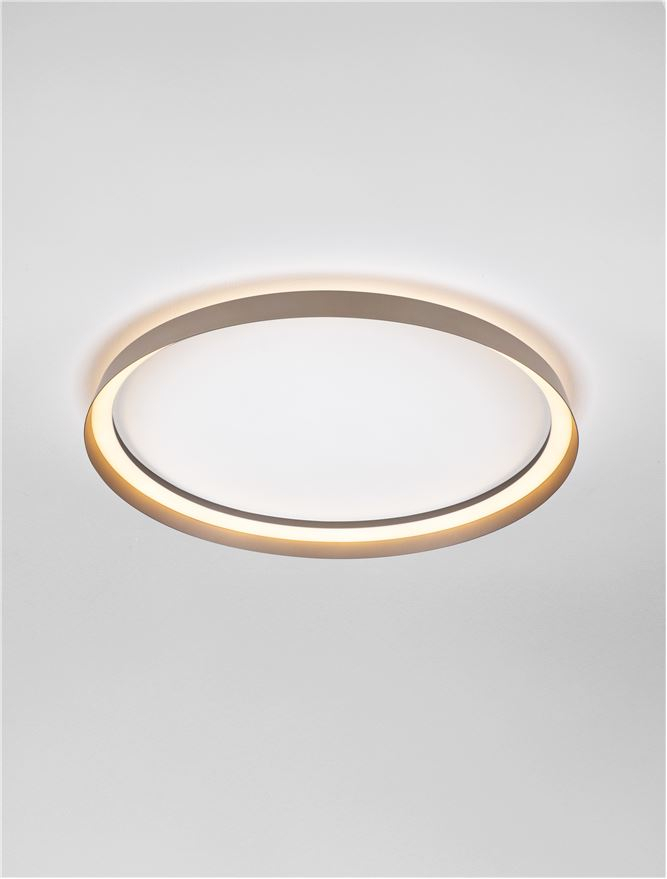 ORMI PL60 - Triac Dimmable Champaign Brown Aluminium & Acrylic PLAFONIERA [4]