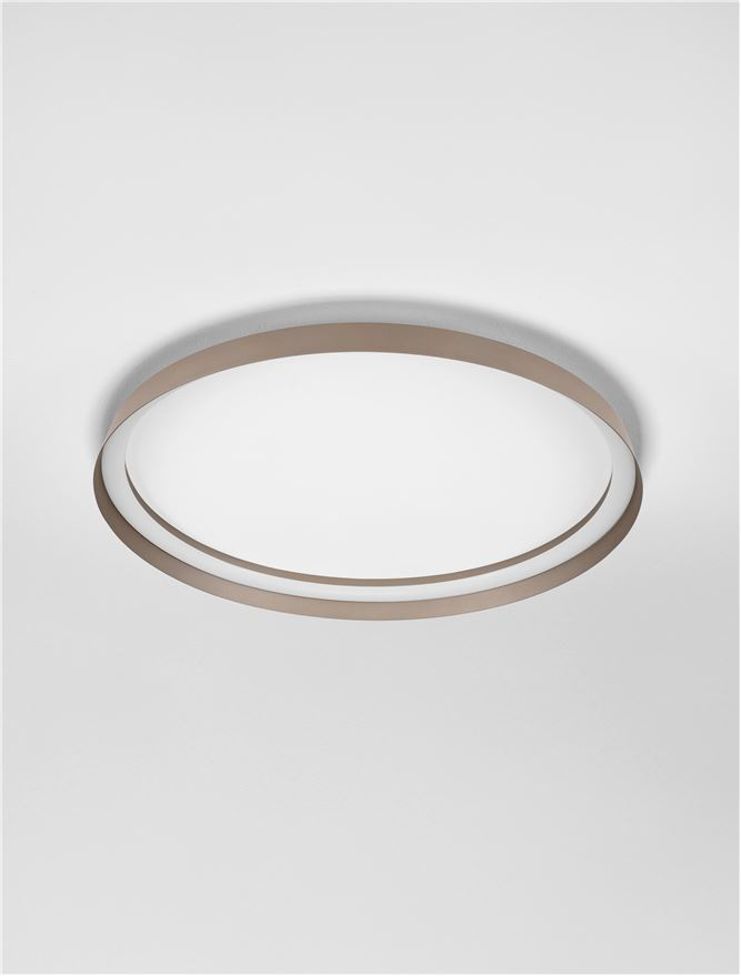 ORMI PL60 - Triac Dimmable Champaign Brown Aluminium & Acrylic PLAFONIERA [3]