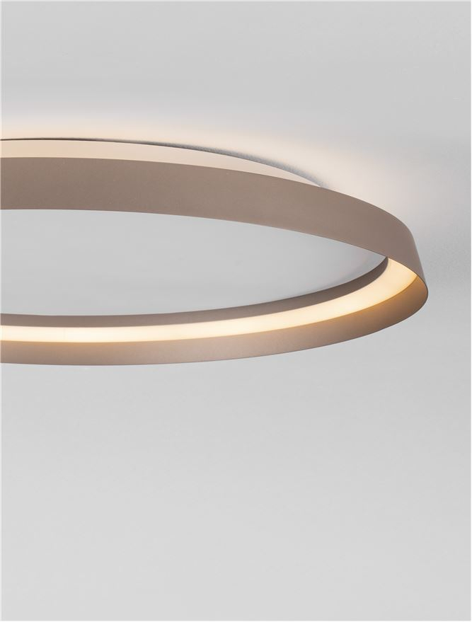ORMI PL60 - Triac Dimmable Champaign Brown Aluminium & Acrylic PLAFONIERA [6]