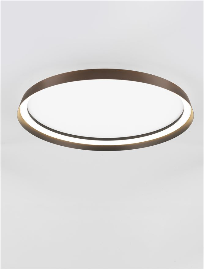 ORMI PL60 - Triac Dimmable Brushed Coffee Aluminium & Silicone PLAFONIERA [4]