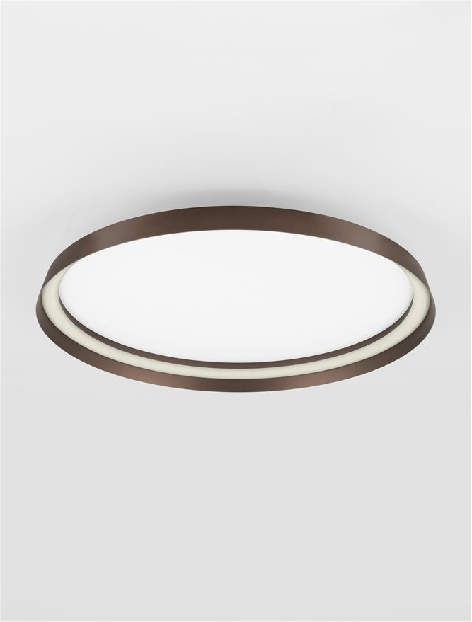 ORMI PL60 - Triac Dimmable Brushed Coffee Aluminium & Silicone PLAFONIERA [3]