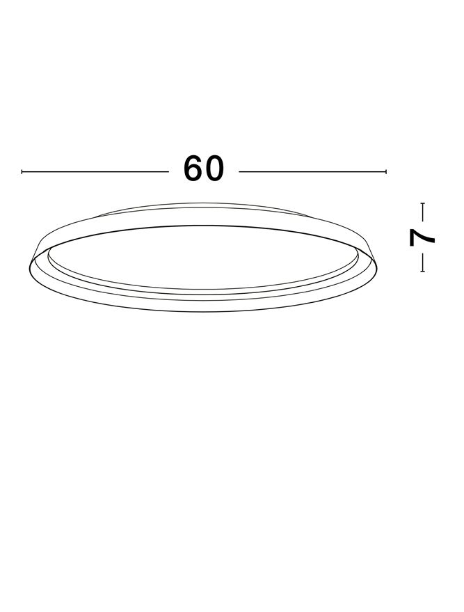 ORMI PL60 - Triac Dimmable Brushed Coffee Aluminium & Silicone PLAFONIERA [6]
