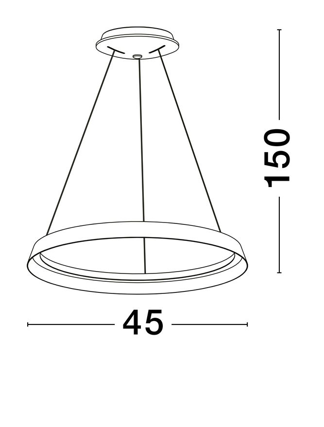 ORMI SP45 - Triac Dimmable Brushed Coffee Metal & Acrylic [7]