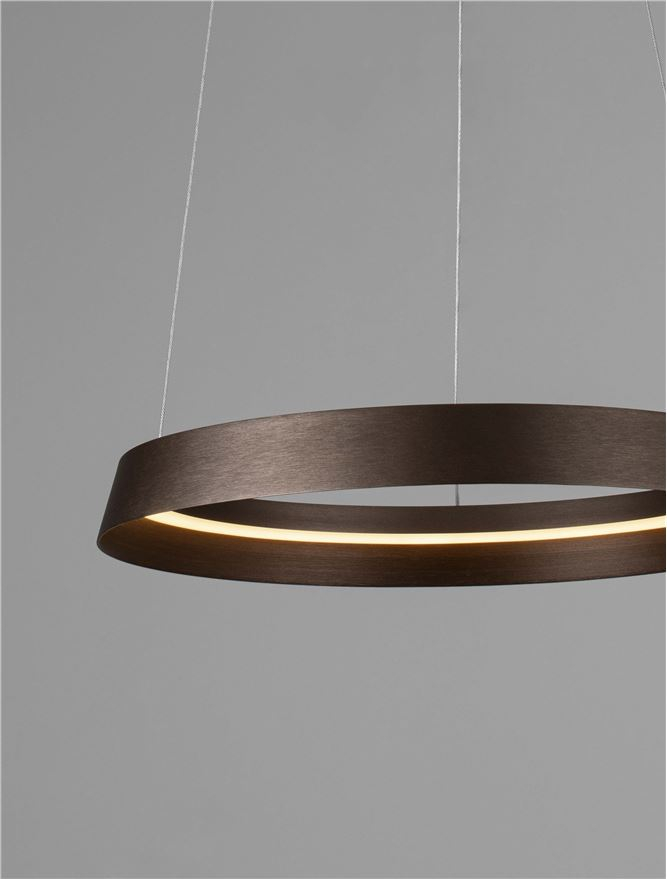 ORMI SP45 - Triac Dimmable Brushed Coffee Metal & Acrylic [6]