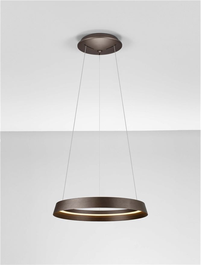 ORMI SP45 - Triac Dimmable Brushed Coffee Metal & Acrylic [4]