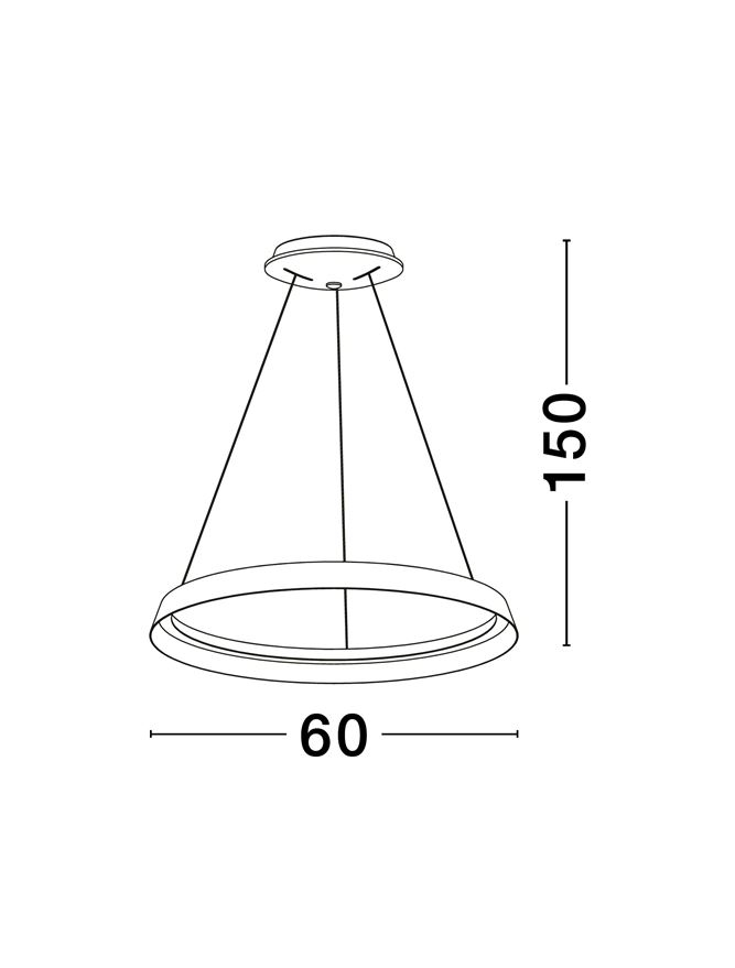 ORMI SP60 - Triac Dimmable LED Champaign Brown Aluminium & Acrylic [6]