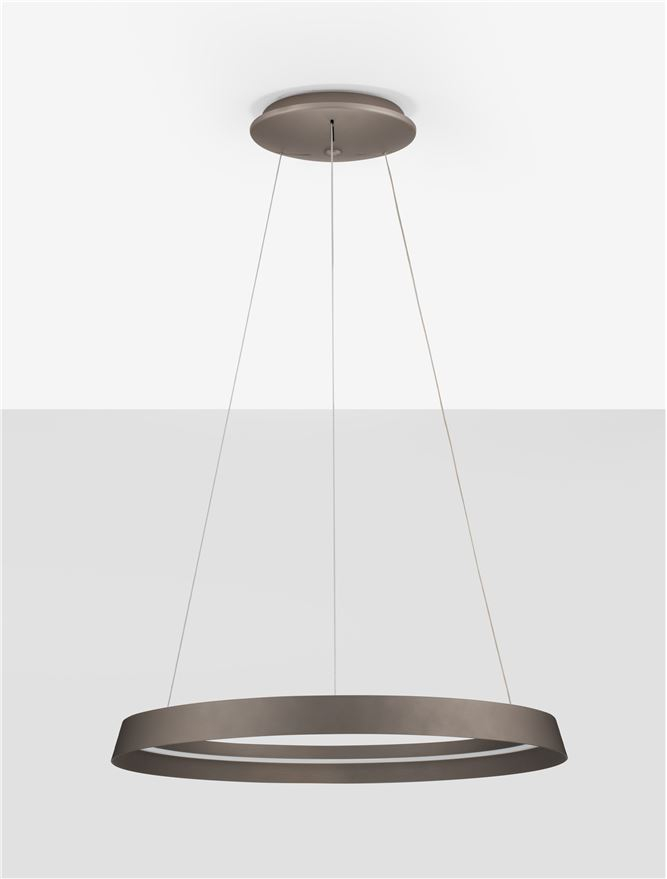 ORMI SP60 - Triac Dimmable LED Champaign Brown Aluminium & Acrylic [3]