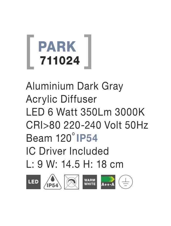 PARK aplica exterioara LED 711024 [3]