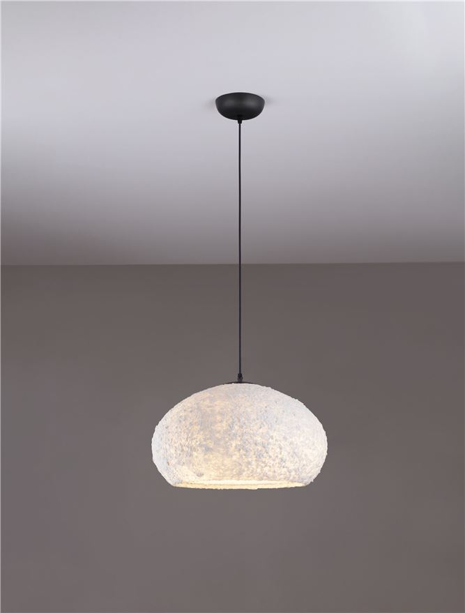 PASHIO SP45 - White Handmade PMMA & Paper. Black Fabric Cable - SUSPENSIE [4]