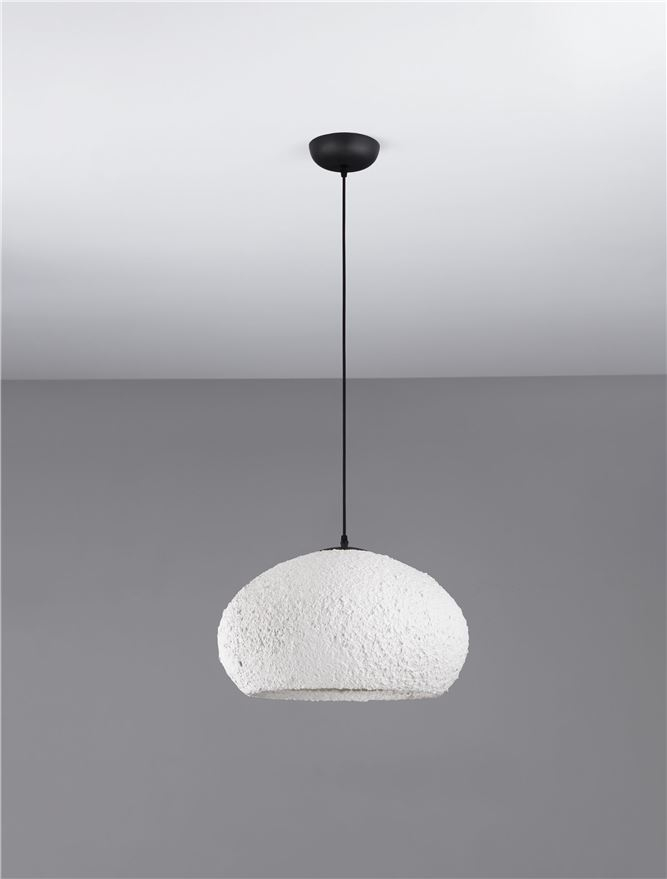 PASHIO SP45 - White Handmade PMMA & Paper. Black Fabric Cable - SUSPENSIE [3]