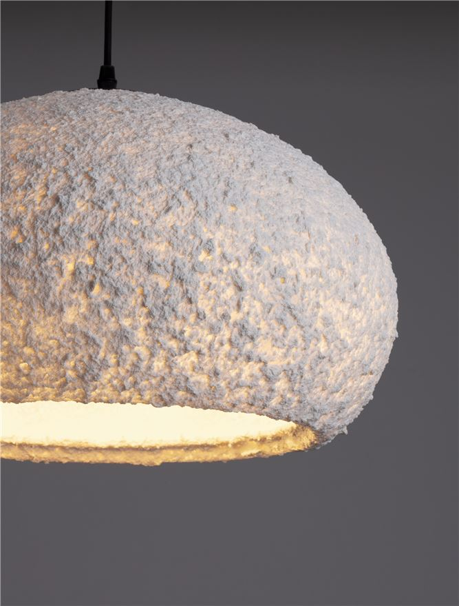 PASHIO SP45 - White Handmade PMMA & Paper. Black Fabric Cable - SUSPENSIE [5]