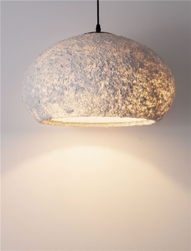 PASHIO SP45 - White Handmade PMMA & Paper. Black Fabric Cable - SUSPENSIE [7]