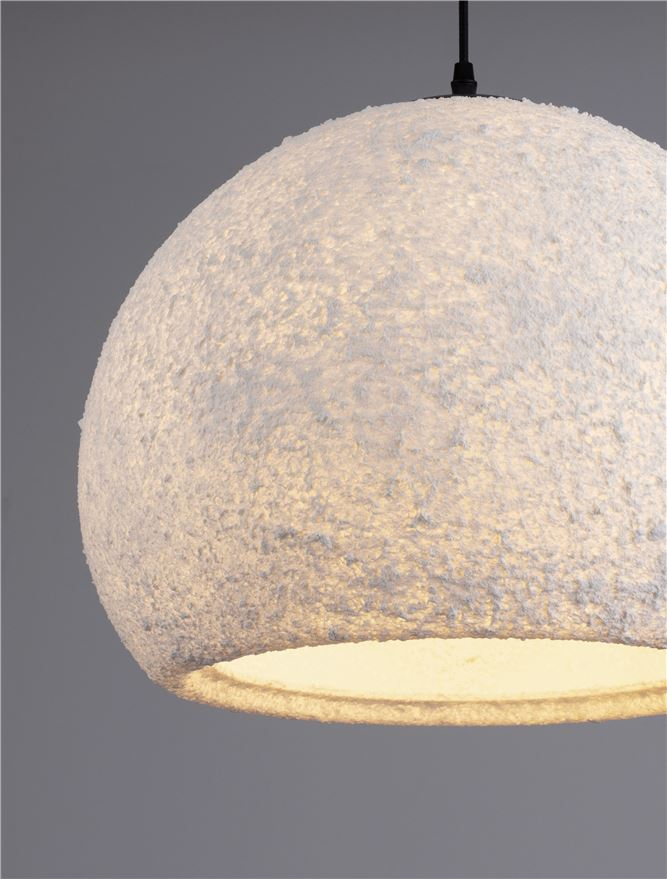 PASHIO SP45X36 - White Handmade PMMA & Paper. Black Fabric Cable - SUSPENSIE [6]