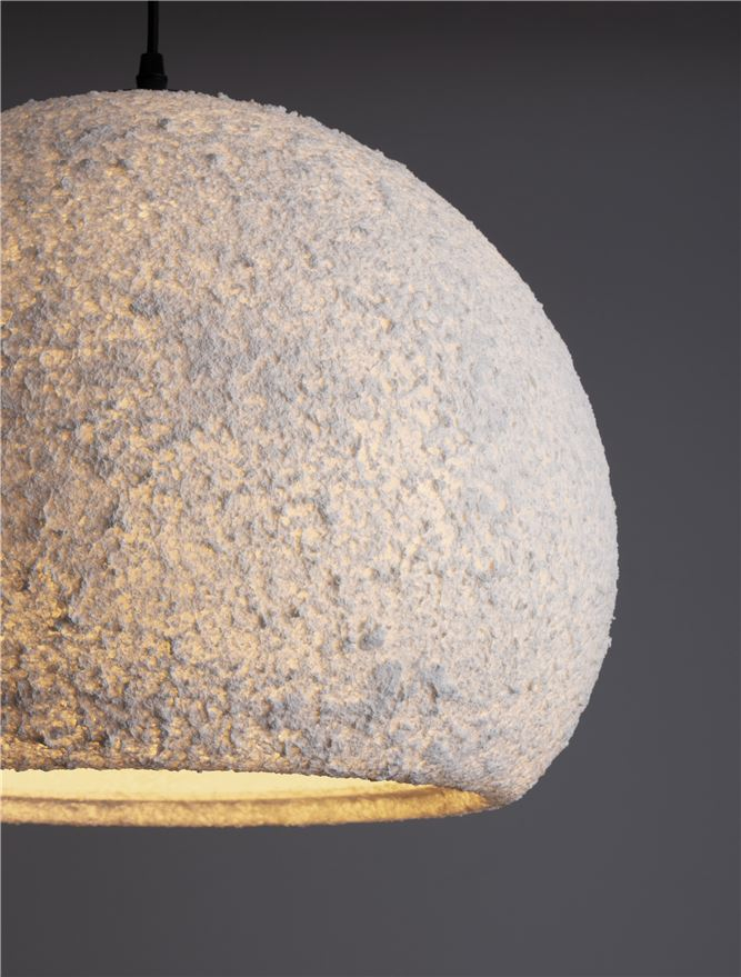 PASHIO SP45X36 - White Handmade PMMA & Paper. Black Fabric Cable - SUSPENSIE [7]