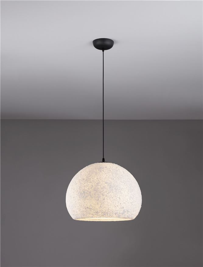 PASHIO SP45X36 - White Handmade PMMA & Paper. Black Fabric Cable - SUSPENSIE [4]