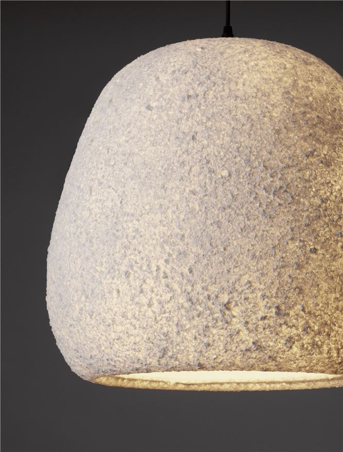 PASHIO SP45X45 - White Handmade PMMA & Paper. Black Fabric Cable - SUSPENSIE [7]