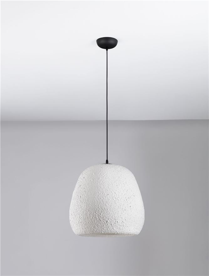 PASHIO SP45X45 - White Handmade PMMA & Paper. Black Fabric Cable - SUSPENSIE [3]