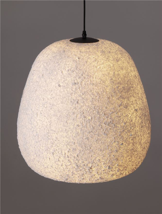 PASHIO SP45X45 - White Handmade PMMA & Paper. Black Fabric Cable - SUSPENSIE [5]