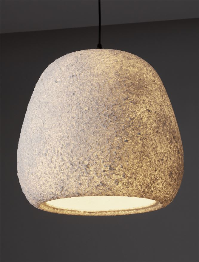 PASHIO SP45X45 - White Handmade PMMA & Paper. Black Fabric Cable - SUSPENSIE [6]