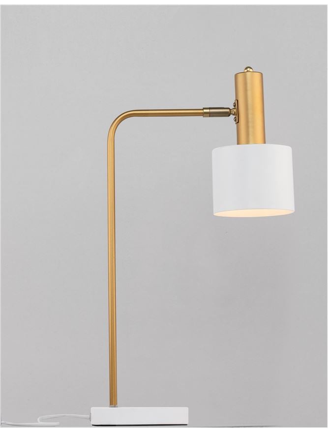 PAZ veioza - 9426651 - Gold Metal White Metal Shade White Base [1]