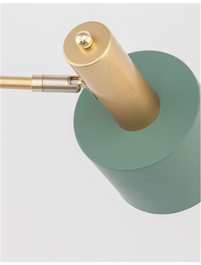 PAZ veioza - 9426652 - Gold Metal Mint Metal Shade White Base [5]