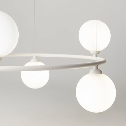 Pendant Lamp MOD013PL-06W-  Suspensie Ring 6L alb [4]