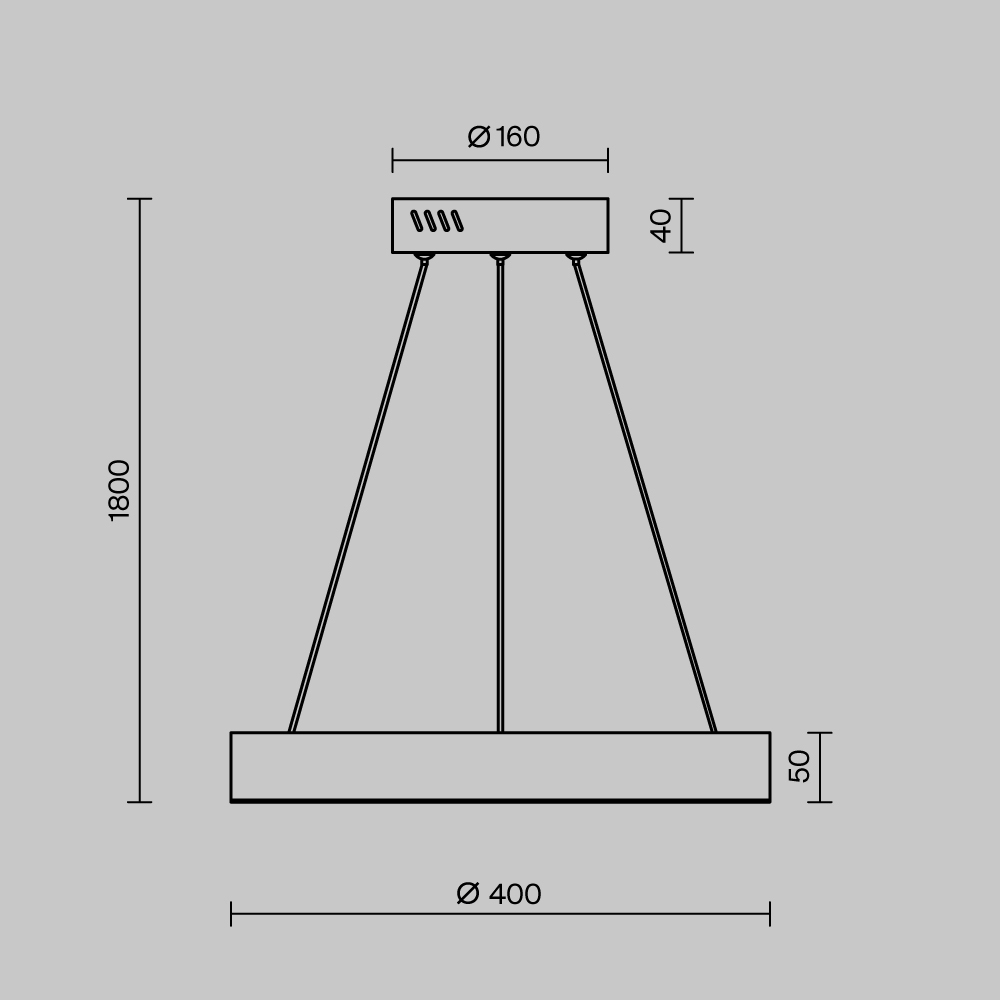 Pendant Lamp MOD415PL-L36BS4K - Suspensie Saturno diam 40 [6]