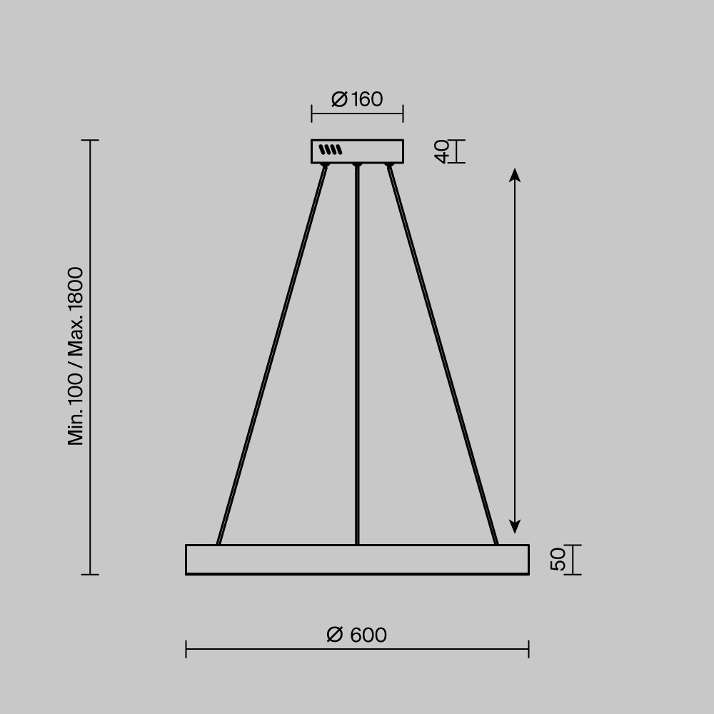 Pendant Lamp MOD415PL-L45BS4K - Suspensie Saturno diam 60 [7]